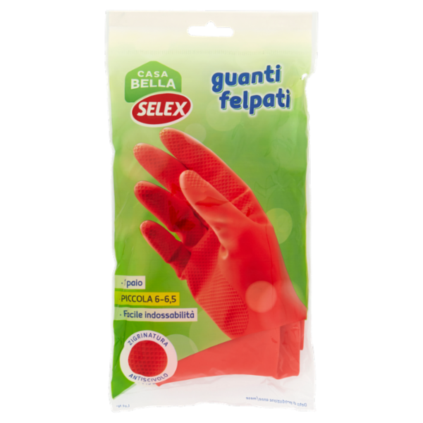 Selex Casa Bella Guanti Felpati Misura Piccola (6-6,5)