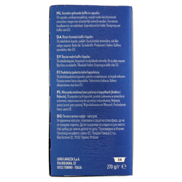 Lavazza A Modo Mio crema e gusto Forte 36 Capsule 270 g