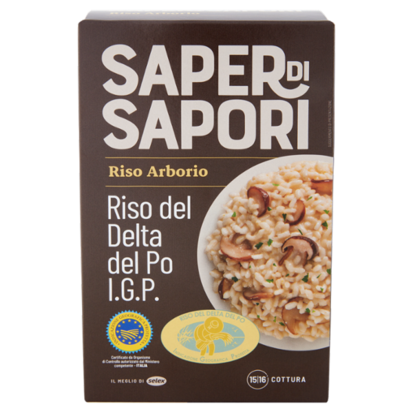 Selex Saper di Sapori Riso Arborio I.G.P. Riso del Delta del Po 1 kg
