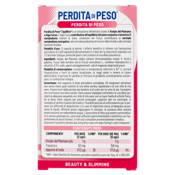 equilibra Perdita di Peso 60 Capsule 41,7 g
