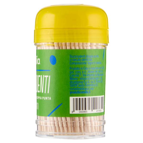 Consilia Stuzzicadenti Doppia Punta in Betulla Sterilizzati 250 pezzi