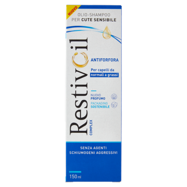 RestivOil Complex Olio-Shampoo per Cute Sensibile Antiforfora 150 ml