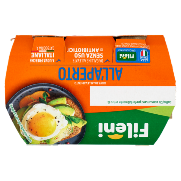 Fileni Uova da Allevamento all'Aperto 4 Uova Fresche 220 g
