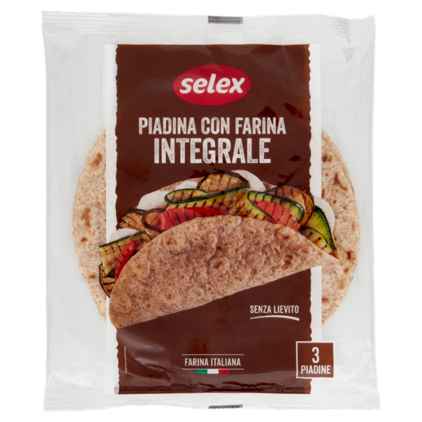 Selex Piadine con Farina Integrale 3x100 g