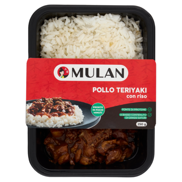 Mulan Pollo Teriyaki con riso 250 g