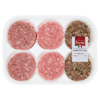 Selezione Perte Hamburger Misti Di Suino 0,600 Kg