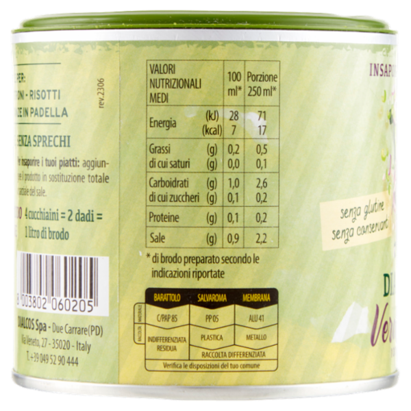 Dialbrodo Insaporitore Granulare Verdure Bio 115 g