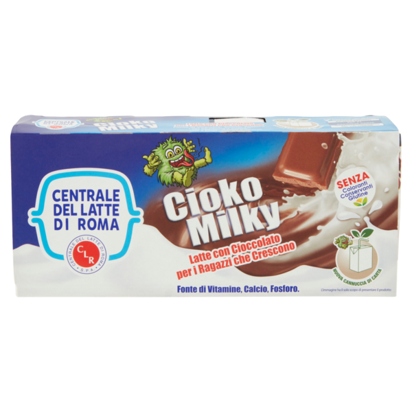 Centrale del Latte di Roma Cioko Milky Latte con Cioccolato 3 x 200 ml