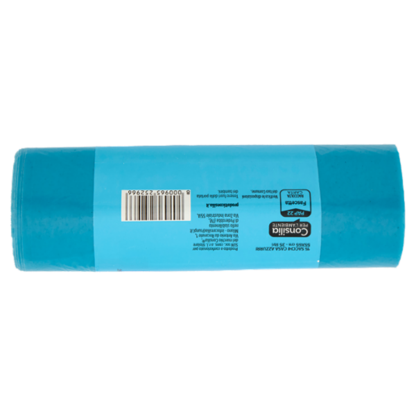 Consilia Sacchi Pattumiera Azzurri con Maniglie Cm 55x65 15 pezzi