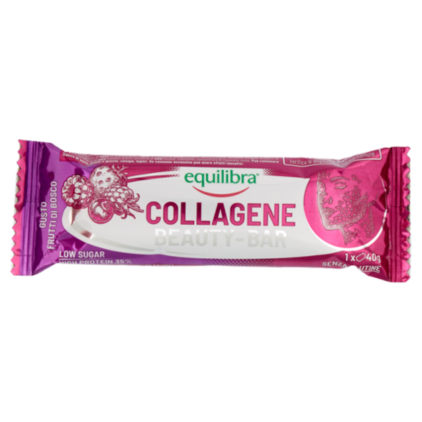 equilibra Collagene Beauty Bar Gusto Frutti di Bosco 40 g