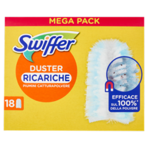 Swiffer Duster Cattura Polvere - Ricarica 18 Piumini Per Spolverare
