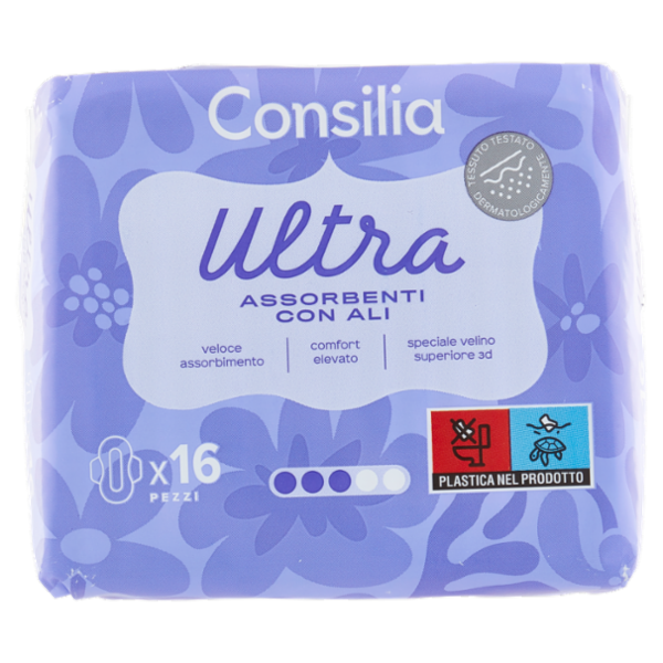 Consilia Assorbenti Ultra Giorno con Ali 16 pezzi