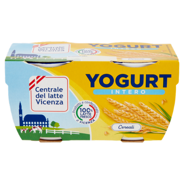 Centrale del latte Vicenza Yogurt Intero Cereali 2 x 125 g