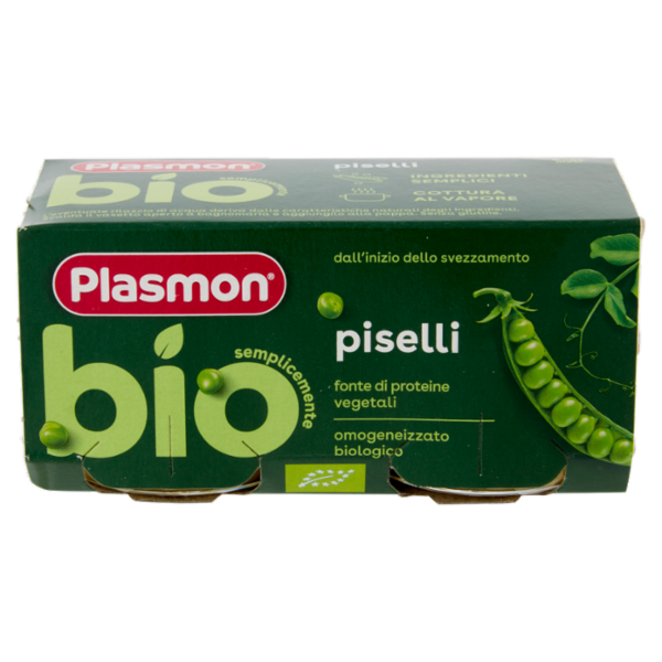 Plasmon semplicemente bio piselli 2 x 80 g