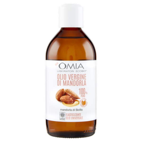 Omia Laboratori Ecobio Olio Vergine di Mandorla mandorla di Sicilia Elasticizzante 200 ml