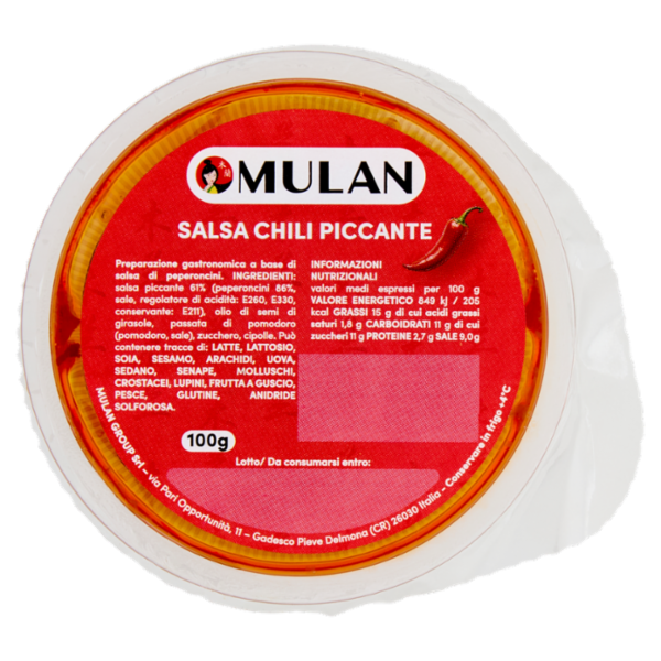 Mulan Salsa Chili Piccante 100 g