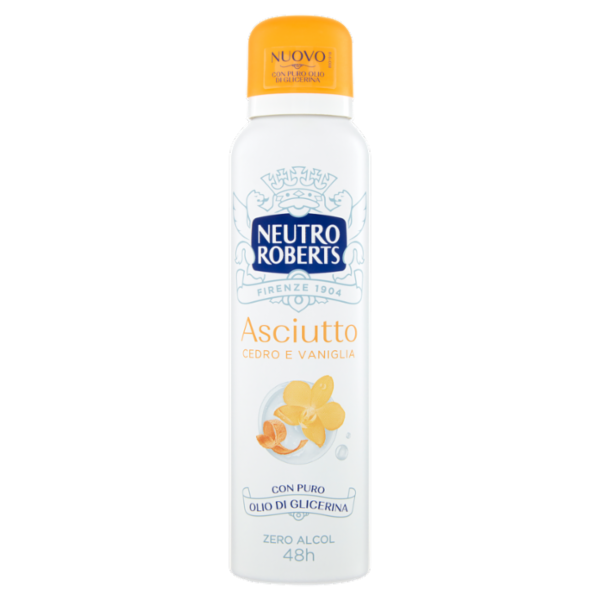 Neutro Roberts Asciutto Cedro e Vaniglia 150 ml