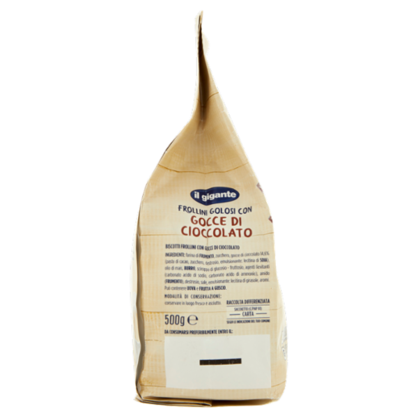 IL GIGANTE Frollini Golosi con Gocce di Cioccolato 500 g