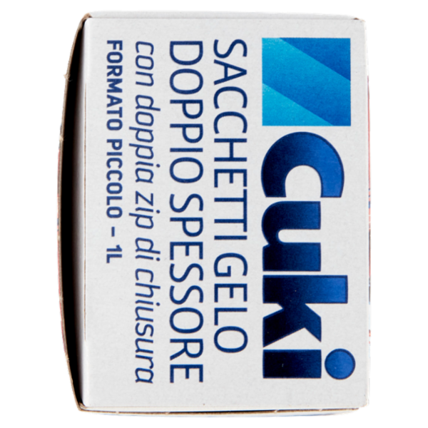 Cuki Congela Sacchetti Gelo Doppio Spessore Formato Piccolo - 1L - 17 x 117 cm 15 pz