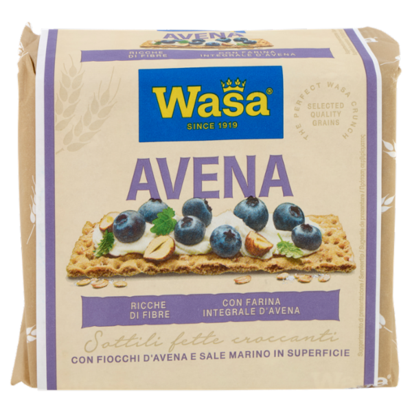 Wasa Chruncy Twist Cracker con Farina Integrale di Avena e Fiocchi d'Avena 265g