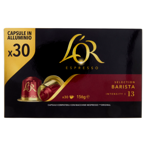 L'OR Barista 13- 30 Capsule Caffè Compatibili con Macchine Nespresso*® Original 156g