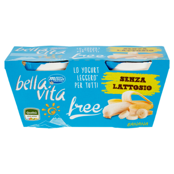 bella vita free Senza Lattosio Banana 2 x 125 g