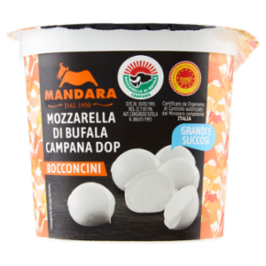 Mandara Mozzarella Di Bufala Campana DOP Bocconcini 5 x 40 g