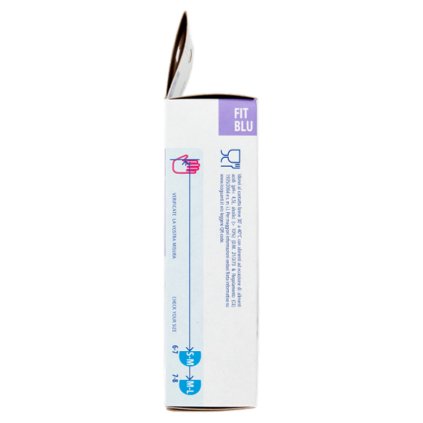 Tulip Fit Blu Guanti monouso blu in nitrile senza polvere Misura S-M 20 pz