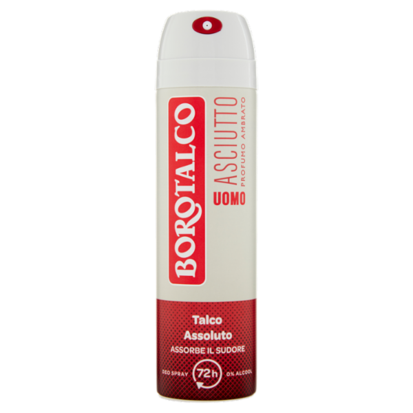 Borotalco Uomo Asciutto Profumo Ambrato Deo Spray 150 ml