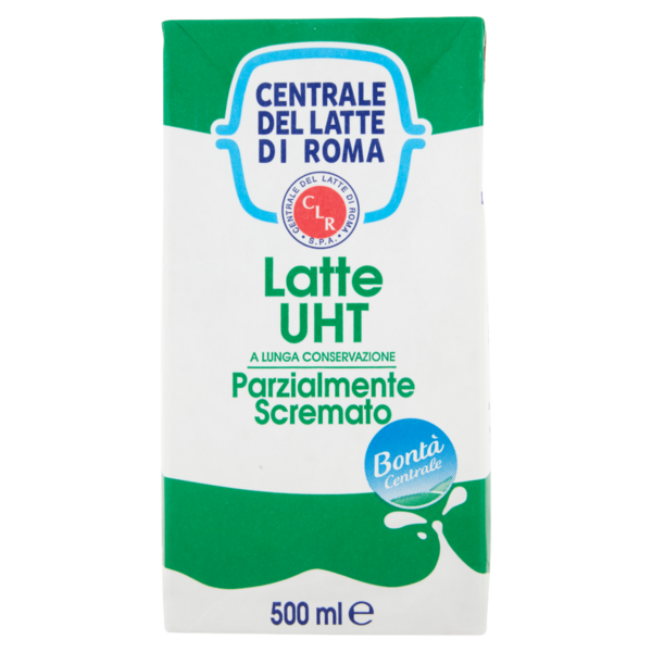 Centrale del Latte di Roma Latte UHT a Lunga Conservazione Parzialmente Scremato 500 ml