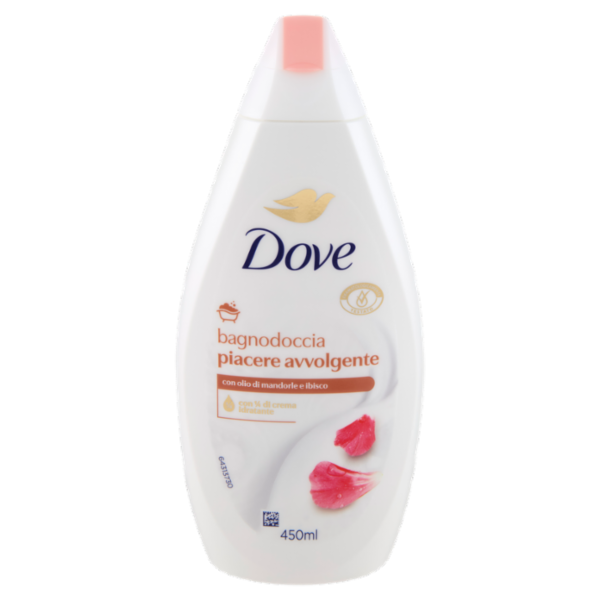 Dove bagnodoccia piacere avvolgente con olio di mandorle e ibisco 450 ml