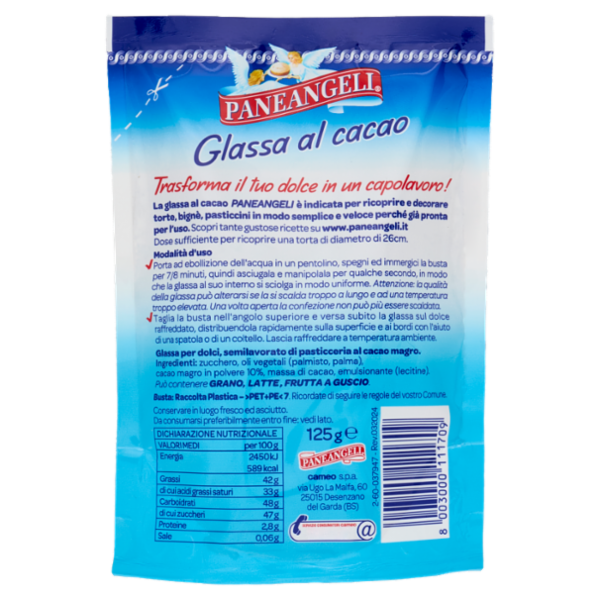 PANEANGELI decora con Glassa al cacao 125 g