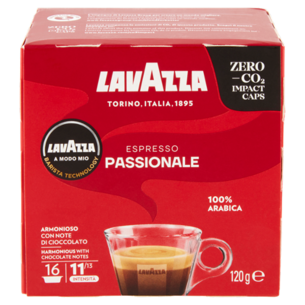Lavazza A Modo Mio Espresso Passionale 16 Capsule 120 g