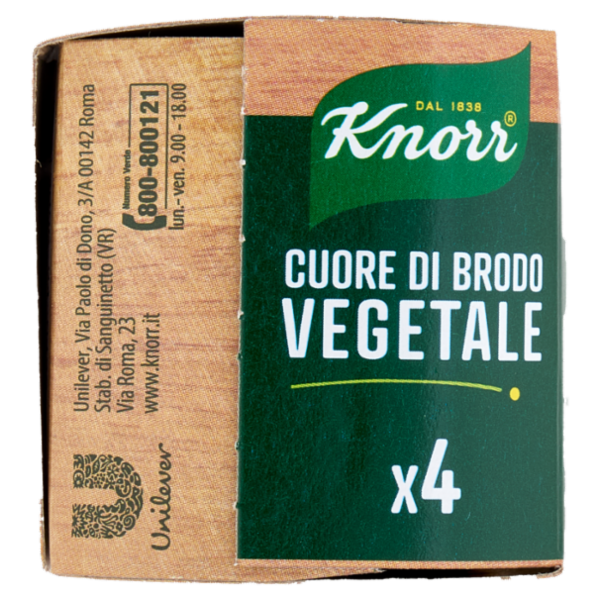 Knorr Cuore di Brodo Vegetale 4 x 28 g