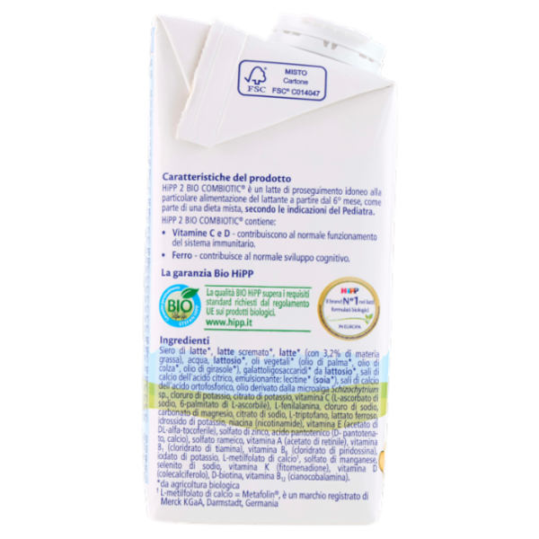 HiPP Bio Combiotic Latte di Proseguimento Bio 2 500 ml