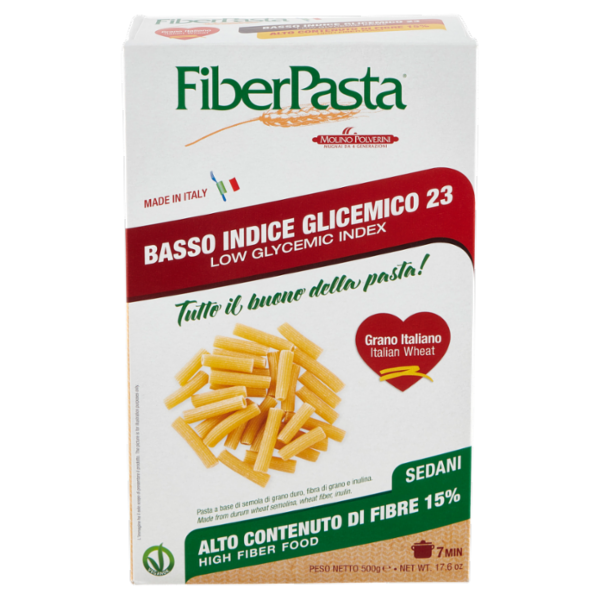 FiberPasta Basso Indice Glicemico 23 Sedani 500 g