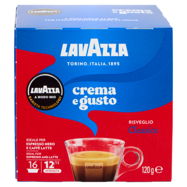Lavazza A Modo Mio crema e gusto Classico 16 Capsule 120 g