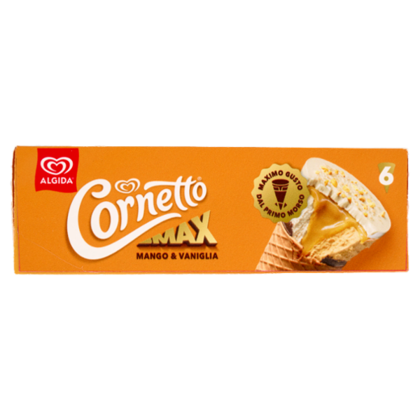 Cornetto Algida Max Mango & Vaniglia 6 Gelati 390 g