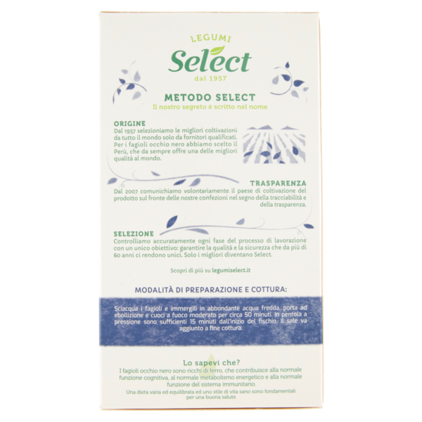 Select Selezioni dal Mondo Fagioli Occhio Nero 400 g