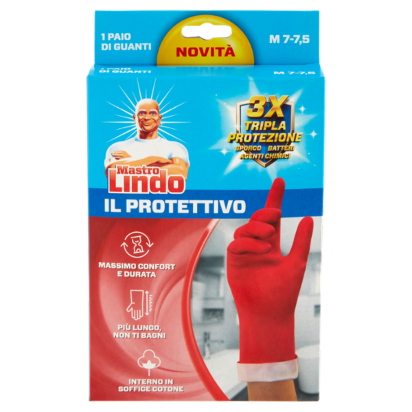 Mastro Lindo il Protettivo Guanti M 7-7,5 1 Paio