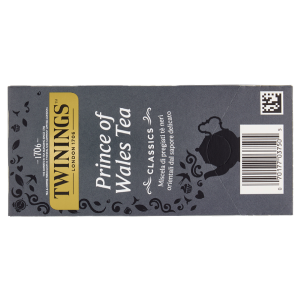 Twinings Prince of Wales Tea Tè Nero 25 filtri The 50 g