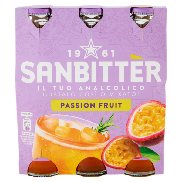 Sanbittèr Passion Fruit 20cl x3