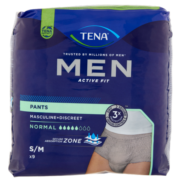Tena Men Active Fit Pants Normal S/M 9 pz