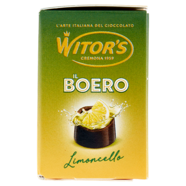 Witor's il Boero Limoncello Cioccolato Extra Fondente con Liquore al Limoncello 50 g