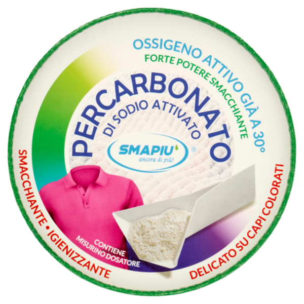 Smapiù Percarbonato di Sodio Attivato Delicato su Capi Colorati 720 g