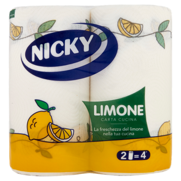 Nicky Limone Carta Cucina 2 pz