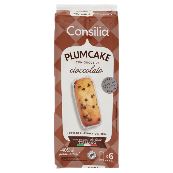 Consilia Plum Cake con Gocce di Cioccolato 6x35 g