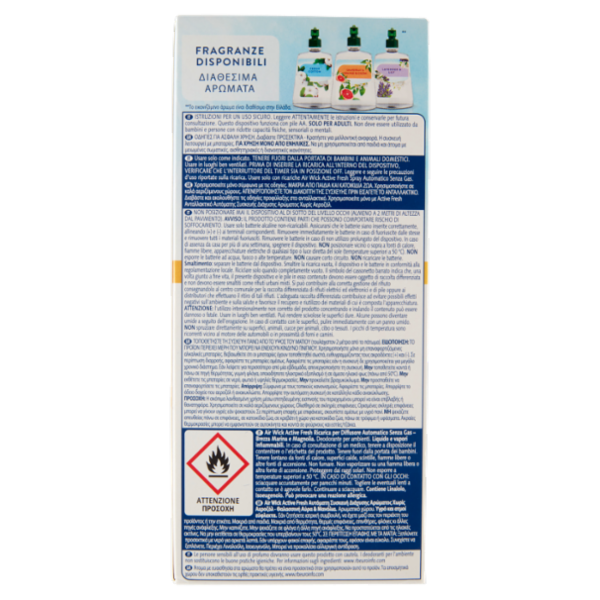 Air Wick Active Fresh Diffusore Automatico Brezza Marina e Magnolia Profumatore per ambiente 228 ml