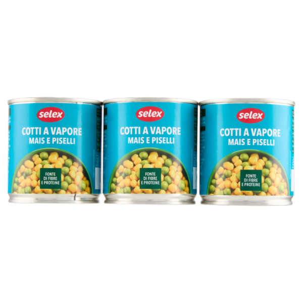 Selex Mais e Piselli al Vapore 3x170 g