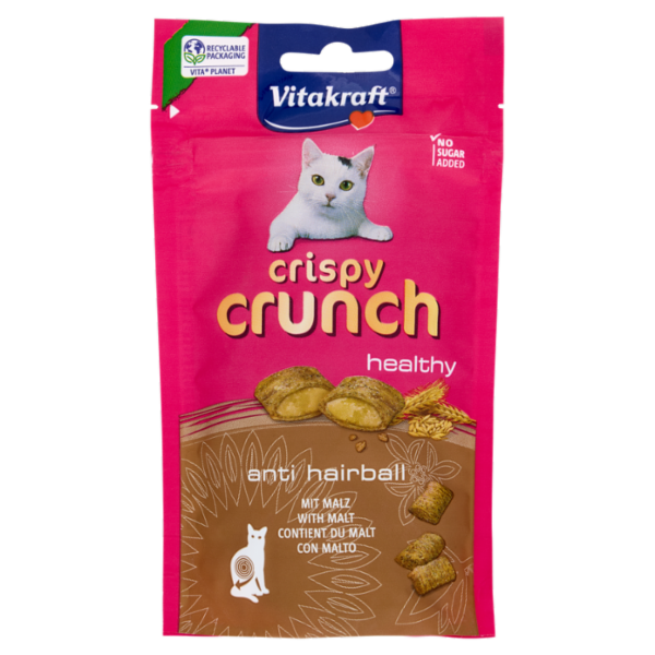 Vitakraft crispy crunch healthy anti hairball con Malto 60 g